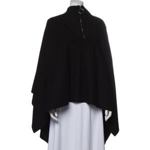 Maje Black Poncho Sweater